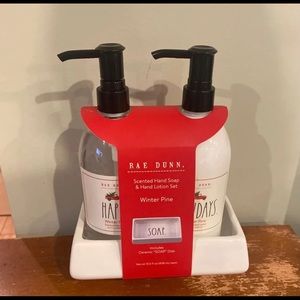 Rae Dunn Happy Holidays Soap and Lotion Set